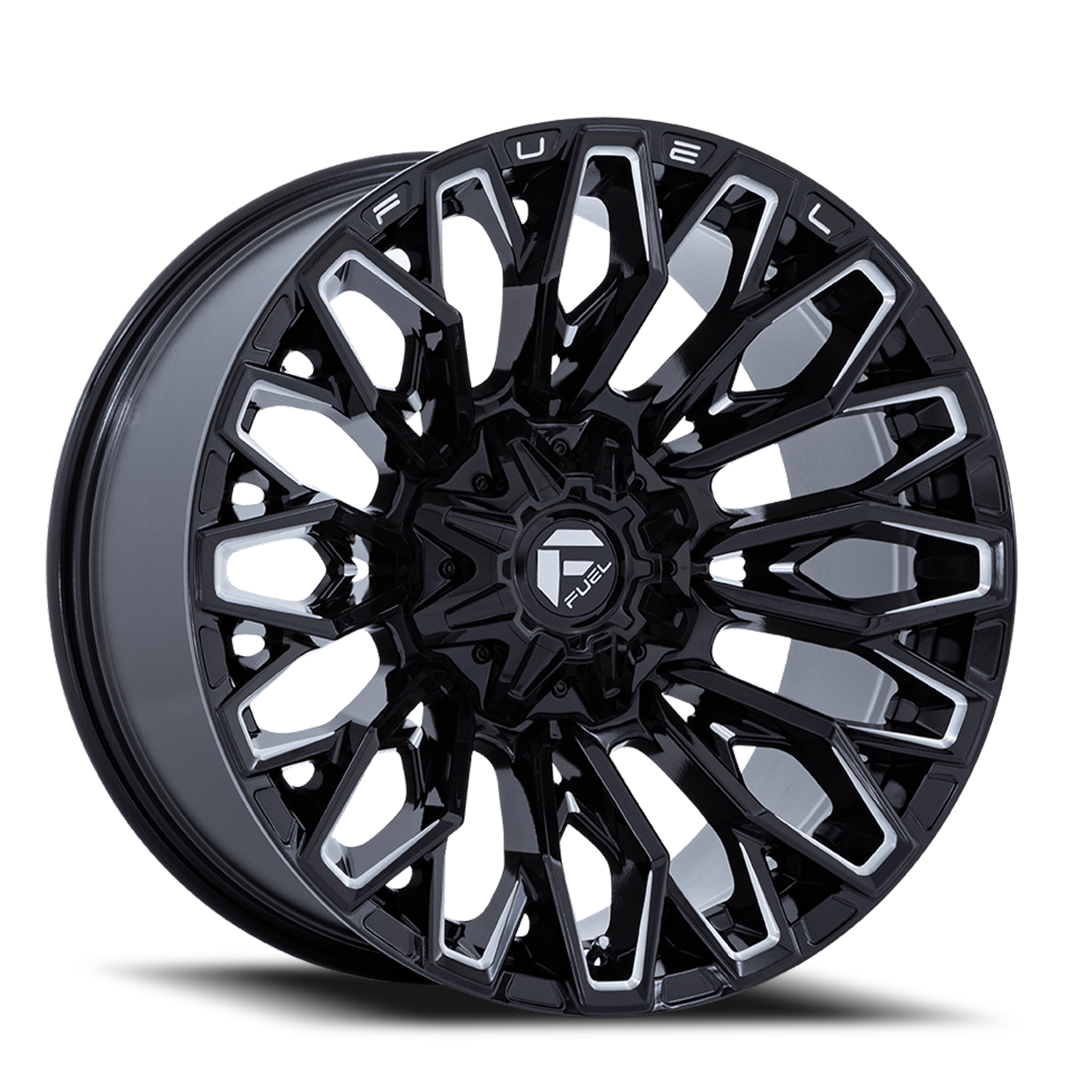 Fuel Off-Road Strike FC865 BE 22x12 -44 8x165.1mm 125.1mm Gloss Black Milled
