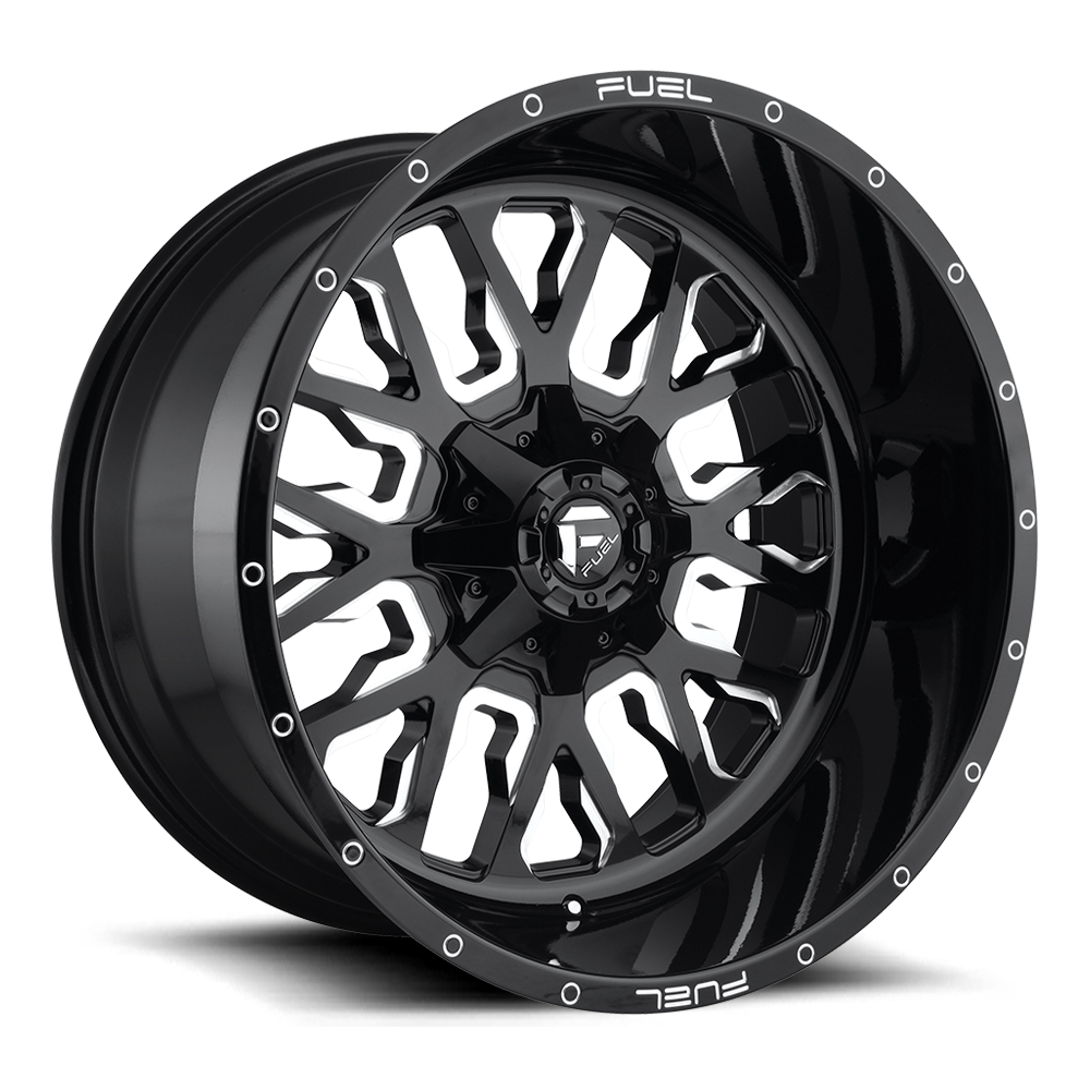 Fuel Off-Road Stroke D611 20x9 +1 6x135/6x139.7mm 106.3mm Gloss Black Milled