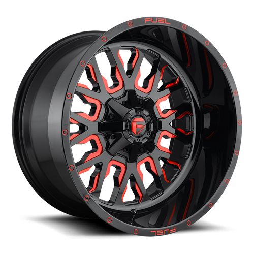 Fuel Off-Road Stroke D612 20x10 -19 6x135/6x139.7mm 106.1mm Gloss Red Milled