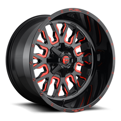 Fuel Off-Road Stroke D612 18x9 -12 6x135/6x139.7mm 106.3mm Gloss Red Milled