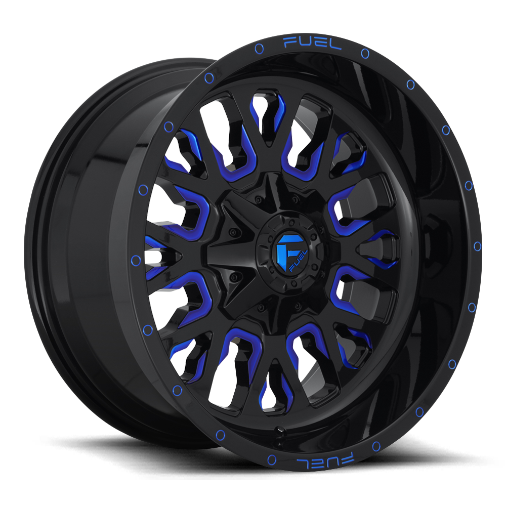 Fuel Off-Road Stroke D645 20x9 +1 6x135/6x139.7mm 106.3mm Gloss Blue Milled