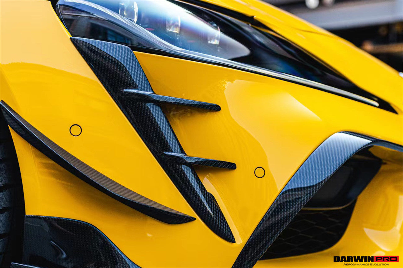 2019-UP Toyota GR Supra (J29/DB) A90 A91 BKSS Style Carbon Fiber Front Canards - DarwinPRO Aerodynamics