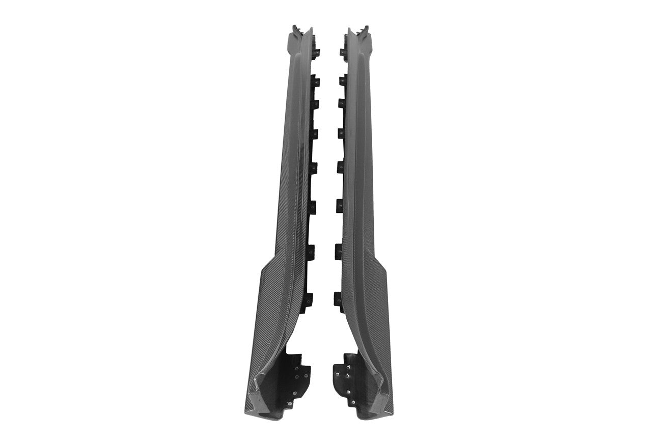 2019-2023 Porsche Taycan/4/4S/GTS/TURBO CADO Style Carbon Fiber Side Skirts - Carbonado Aero