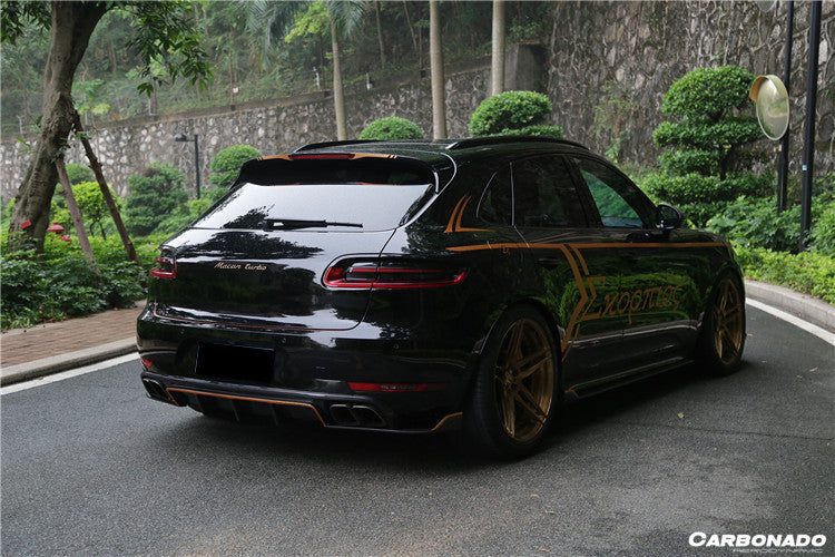 2014-2017 Porshe Macan GTS/Turbo/S ATS Style Carbon Fiber Side Skirts - Carbonado