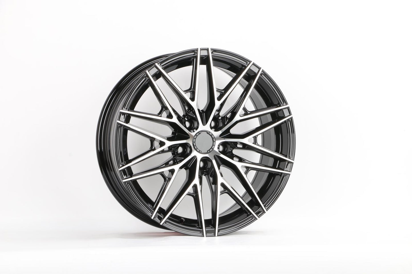 E035 Black Machined Face 17x7.5 ET35 5x114.3 - Square Set (4 Wheels)