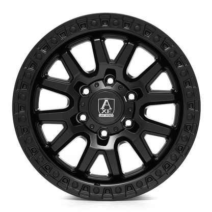 AXE WHEELS TOYO SATIN BLACK 17x9 ET0 6x139 (Square Set of 4)