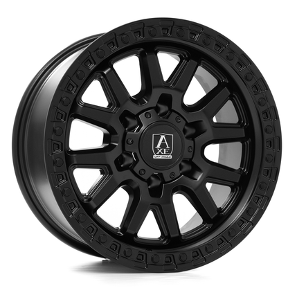 AXE WHEELS TOYO SATIN BLACK 17x9 ET0 6x139 (Square Set of 4)