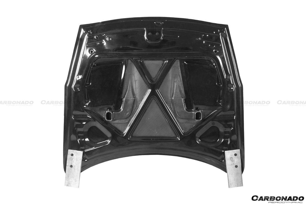 2017-2021 Nissan GTR R35 EBA/CBA/DBA TS Style Carbon Fiber Hood - Carbonado