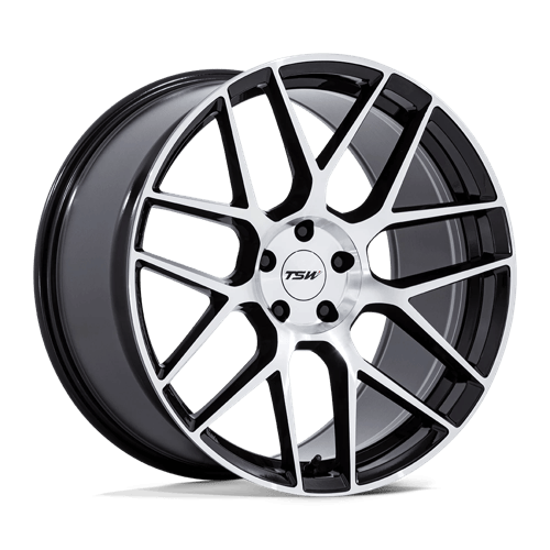 TSW Tw002 Lasarthe – 22x9 5x112 Gloss Black Machined (Square Set of 4)