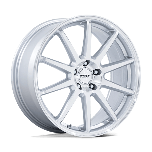 TSW Tw004 Canard – 20x10.5 5x120 Gloss Silver W/ Machined Face (Square Set of 4)