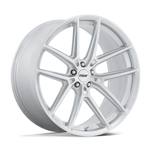 TSW Tw006 Imola – 22x10.5 5x120 Gloss Silver W/ Machined Face (Square Set of 4)