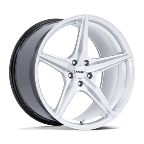 TSW Tw007 Esprit – 18x8.5 5x114.3 Hyper Silver W/ Machined Face (Square Set of 4)