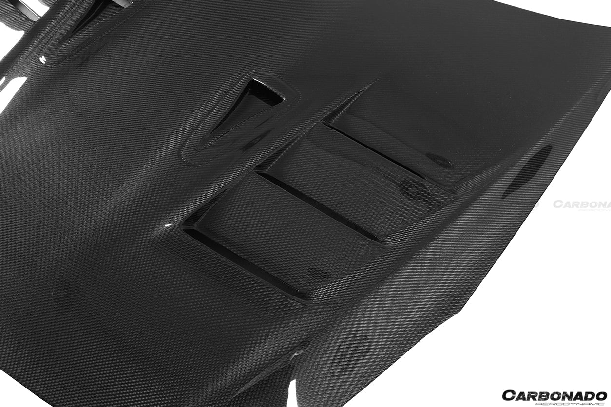 2008-2022 Nissan GTR R35 CBA/DBA/EBA TS Style Carbon Fiber Hood - Carbonado