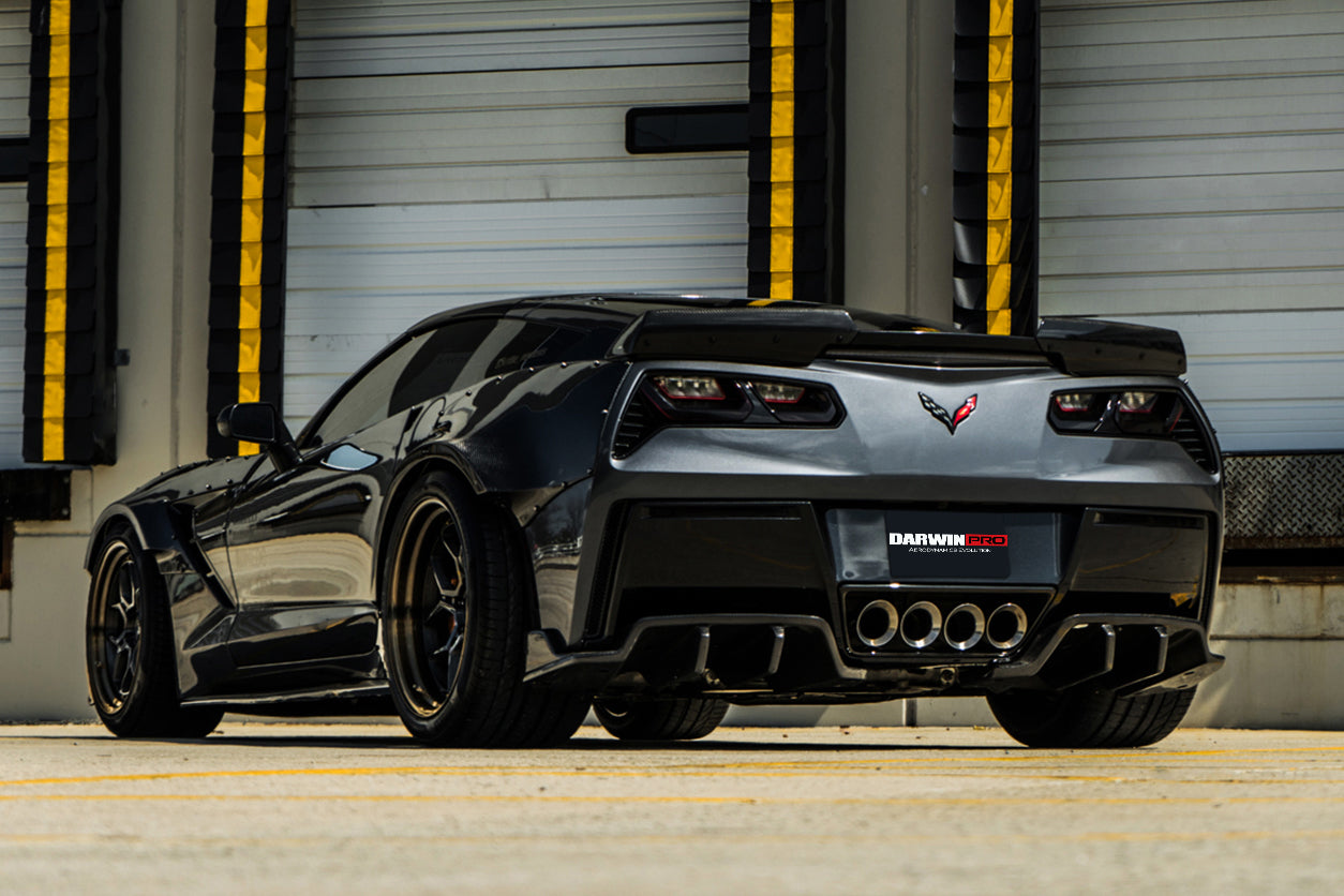 2013-2019 Corvette C7 Z51 Z06 Grandsport Carbon Fiber Trunk Spoiler - DarwinPRO Aerodynamics