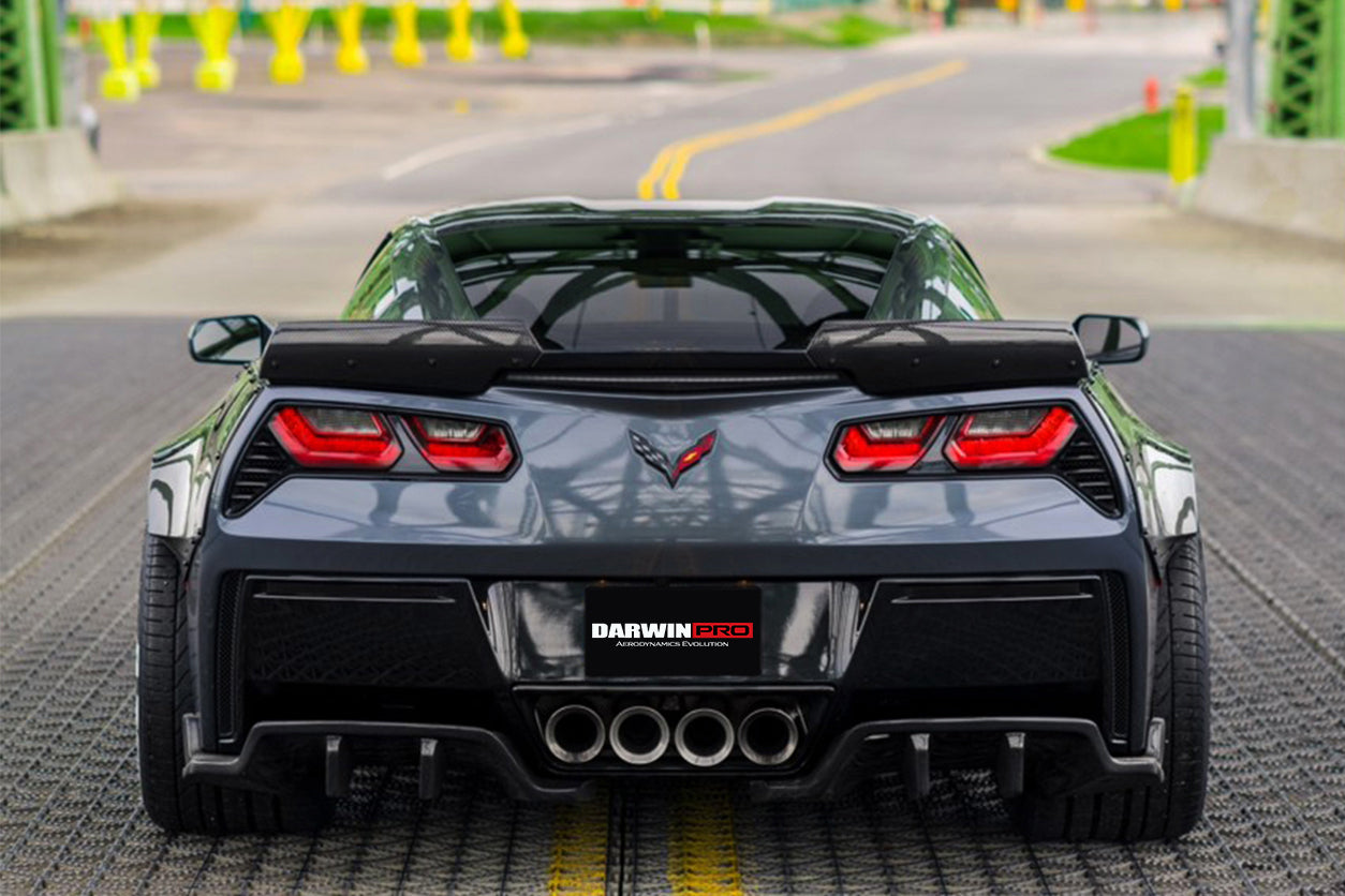 2013-2019 Corvette C7 Z51 Z06 Grandsport Carbon Fiber Trunk Spoiler - DarwinPRO Aerodynamics