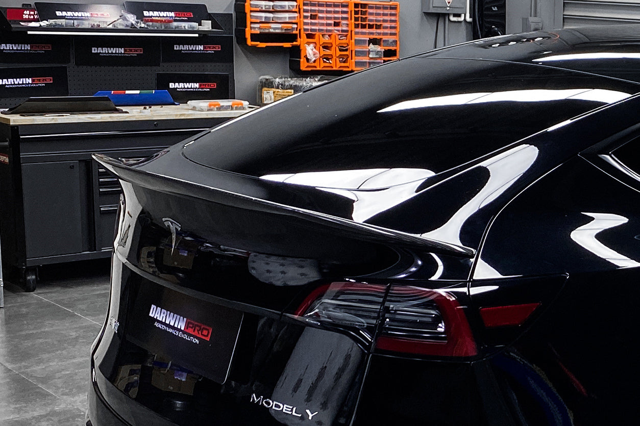 2020-2023 Tesla Model Y IMP Performance Carbon Fiber Trunk Spoiler - DarwinPRO Aerodynamics