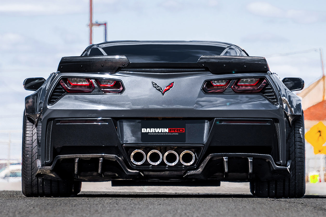 2013-2019 Corvette C7 Z51 Z06 Grandsport Carbon Fiber Trunk Spoiler - DarwinPRO Aerodynamics