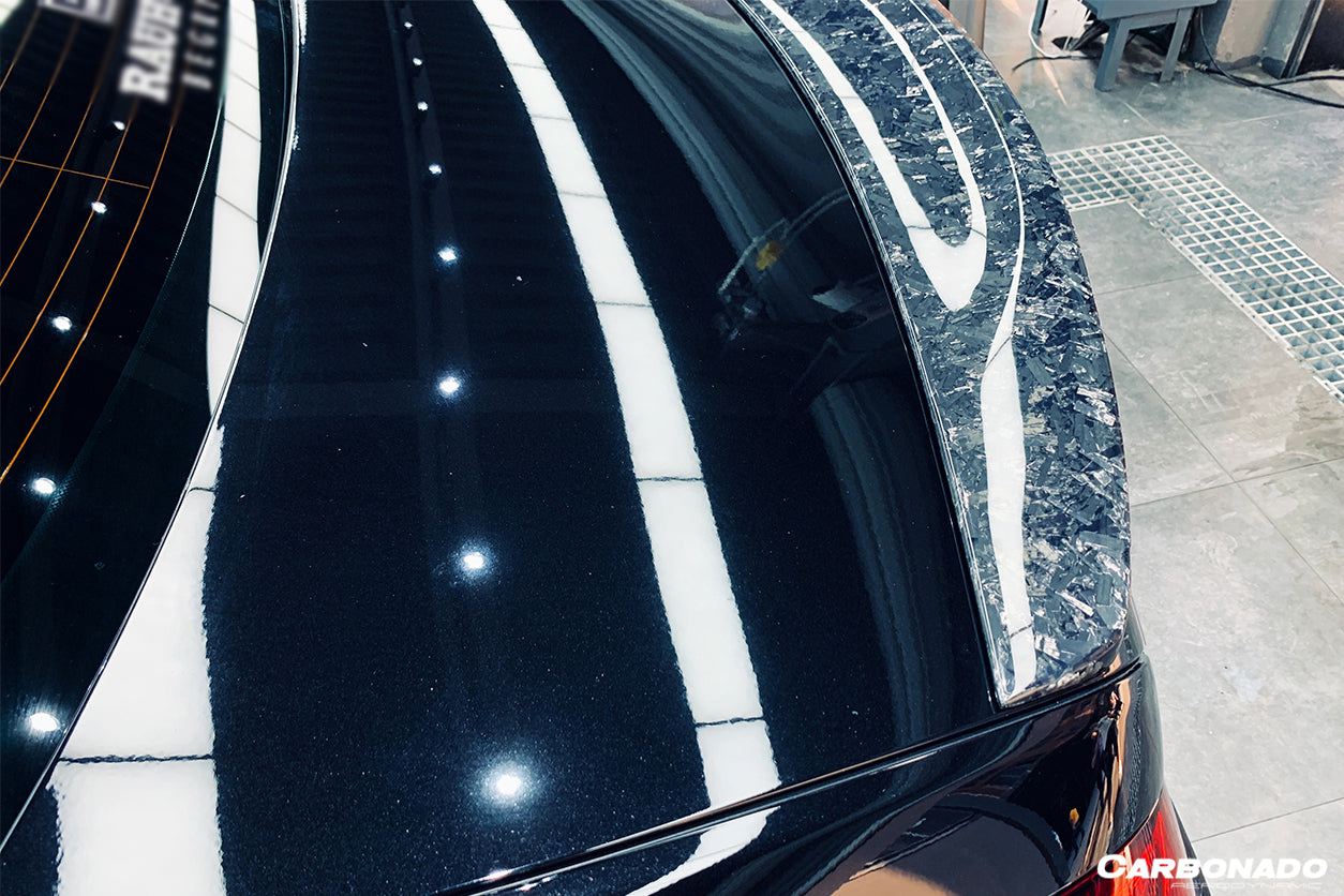 2014-2020 Mercedes Benz S Class W222 Sedan S63 S65 AMG RT Style Carbon Fiber Trunk Spoiler - Carbonado