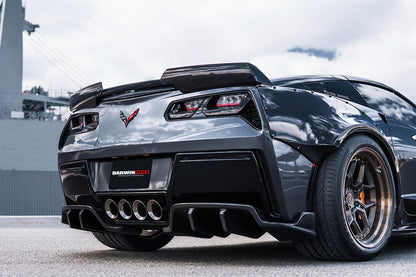 2013-2019 Corvette C7 Z51 Z06 Grandsport Carbon Fiber Trunk Spoiler - DarwinPRO Aerodynamics