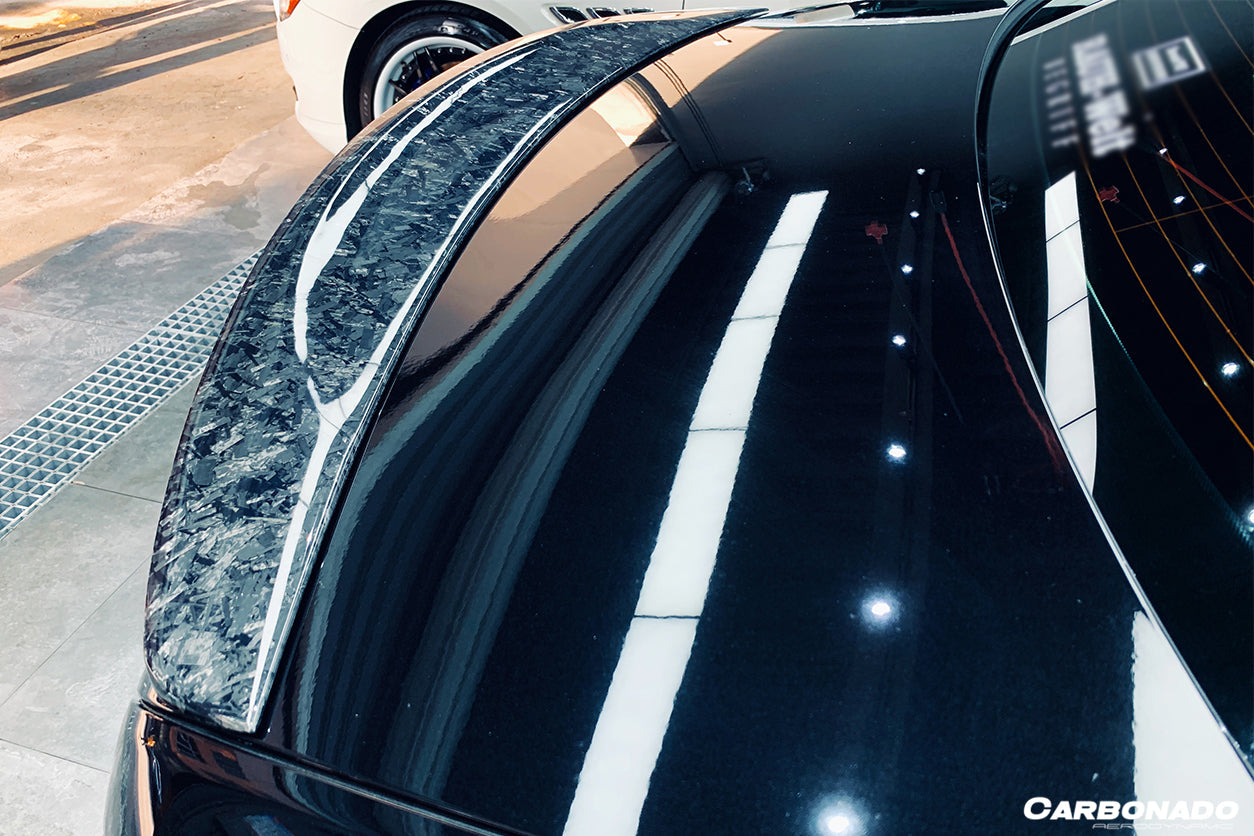 2014-2020 Mercedes Benz S Class W222 Sedan S63 S65 AMG RT Style Carbon Fiber Trunk Spoiler - Carbonado