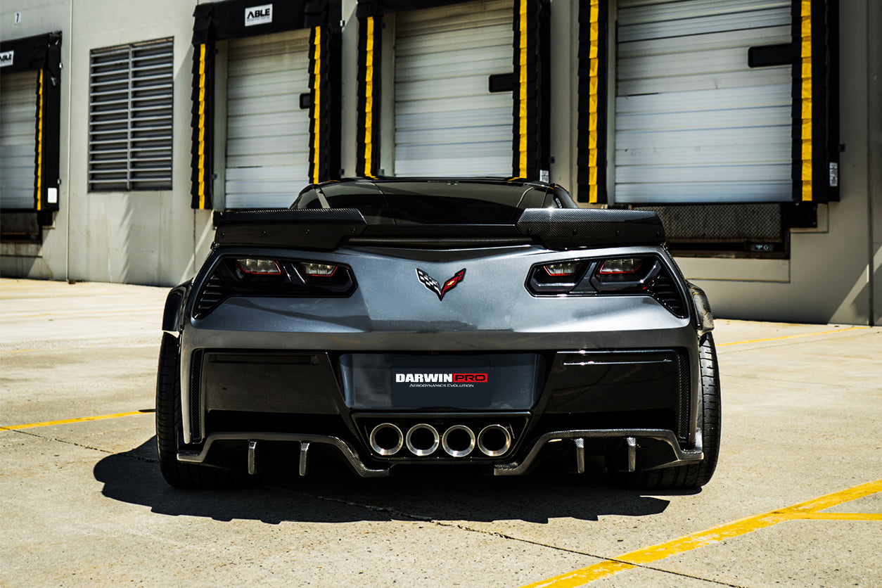 2013-2019 Corvette C7 Z51 Z06 Grandsport Carbon Fiber Trunk Spoiler - DarwinPRO Aerodynamics