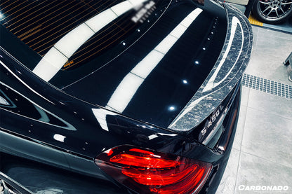 2014-2020 Mercedes Benz S Class W222 Sedan S63 S65 AMG RT Style Carbon Fiber Trunk Spoiler - Carbonado