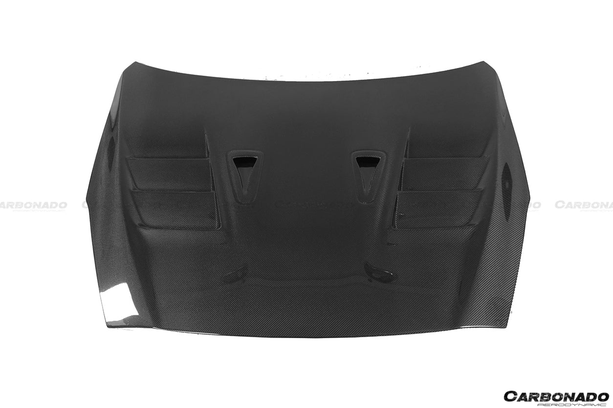 2008-2022 Nissan GTR R35 CBA/DBA/EBA TS Style Carbon Fiber Hood - Carbonado