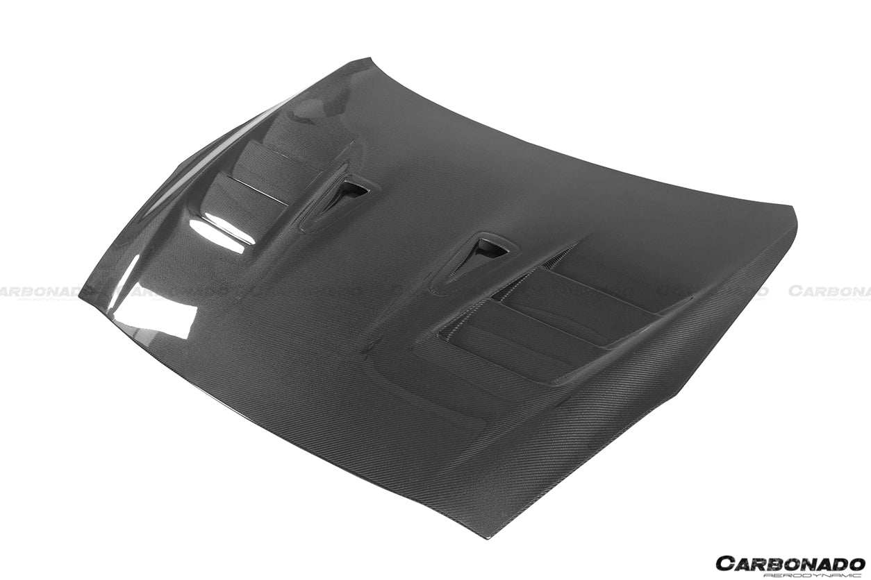 2008-2022 Nissan GTR R35 CBA/DBA/EBA TS Style Carbon Fiber Hood - Carbonado