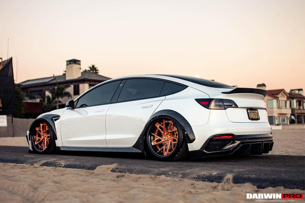 2017-2020 Tesla Model 3 IMPII Performance Partial Carbon Fiber Full Body Kit - DarwinPRO Aerodynamics
