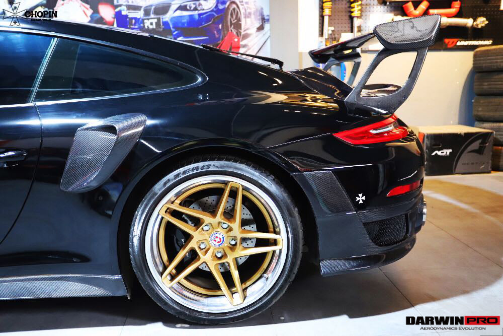 2016-2018 Porsche 911 991.2 Carrera/Targa 4/4S GT2RS Style Rear Bumper - DarwinPRO Aerodynamics