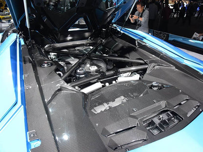2011-2016 Lamborghini Aventador LP700 Coupe Carbon Fiber Engine Bay Trim Cover Rear Replacement