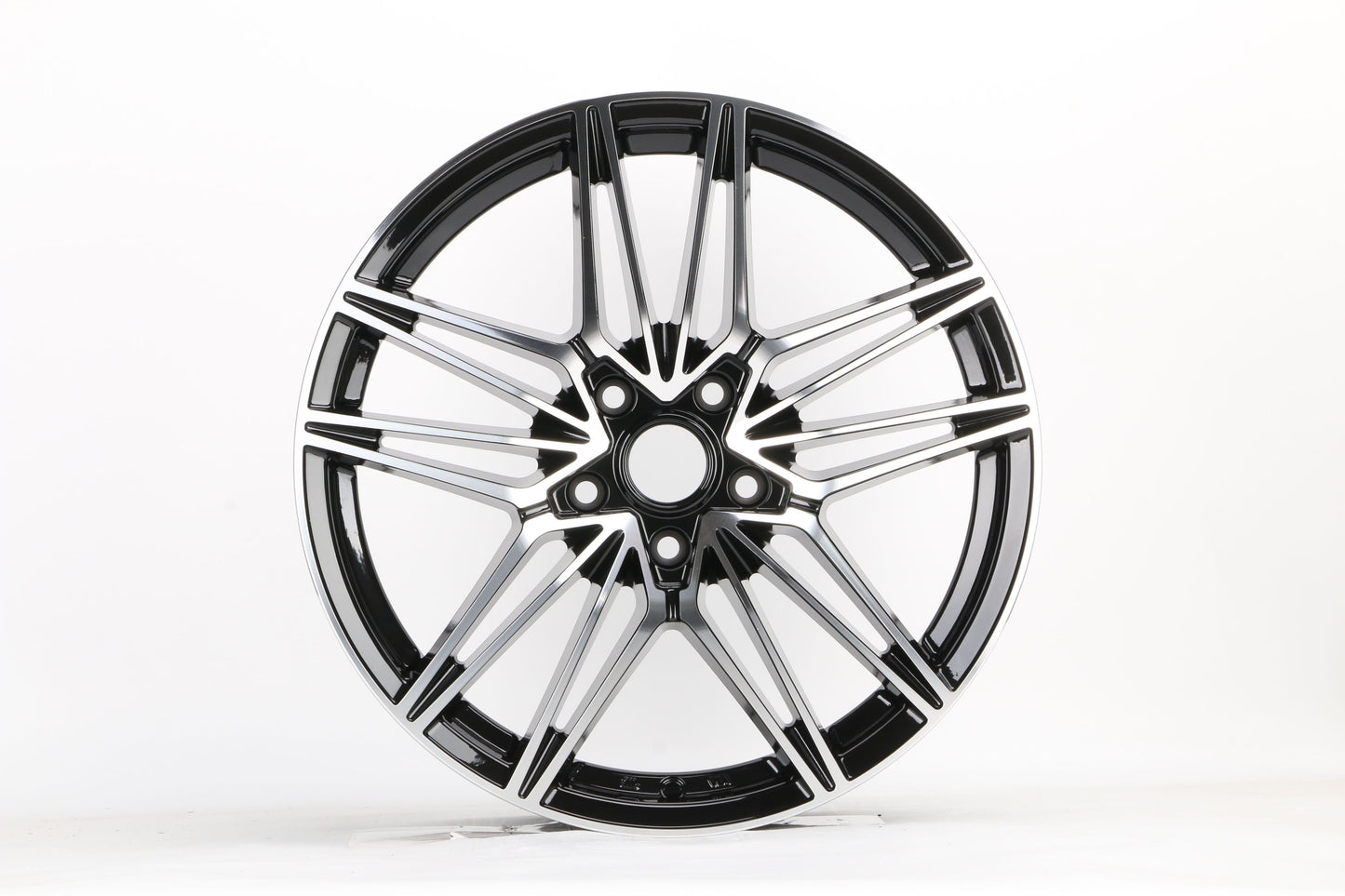 E1024 Black Machined Face 19x7.5 ET35 5x112 – (Square Set of 4)