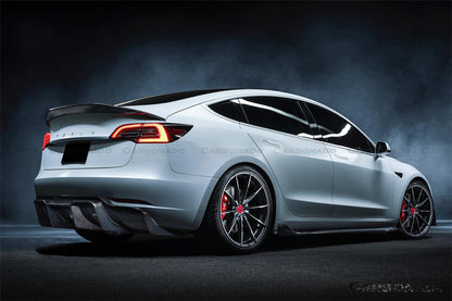 2017-2023 Tesla Model 3 VRS Style Carbon Fiber Side Skirts