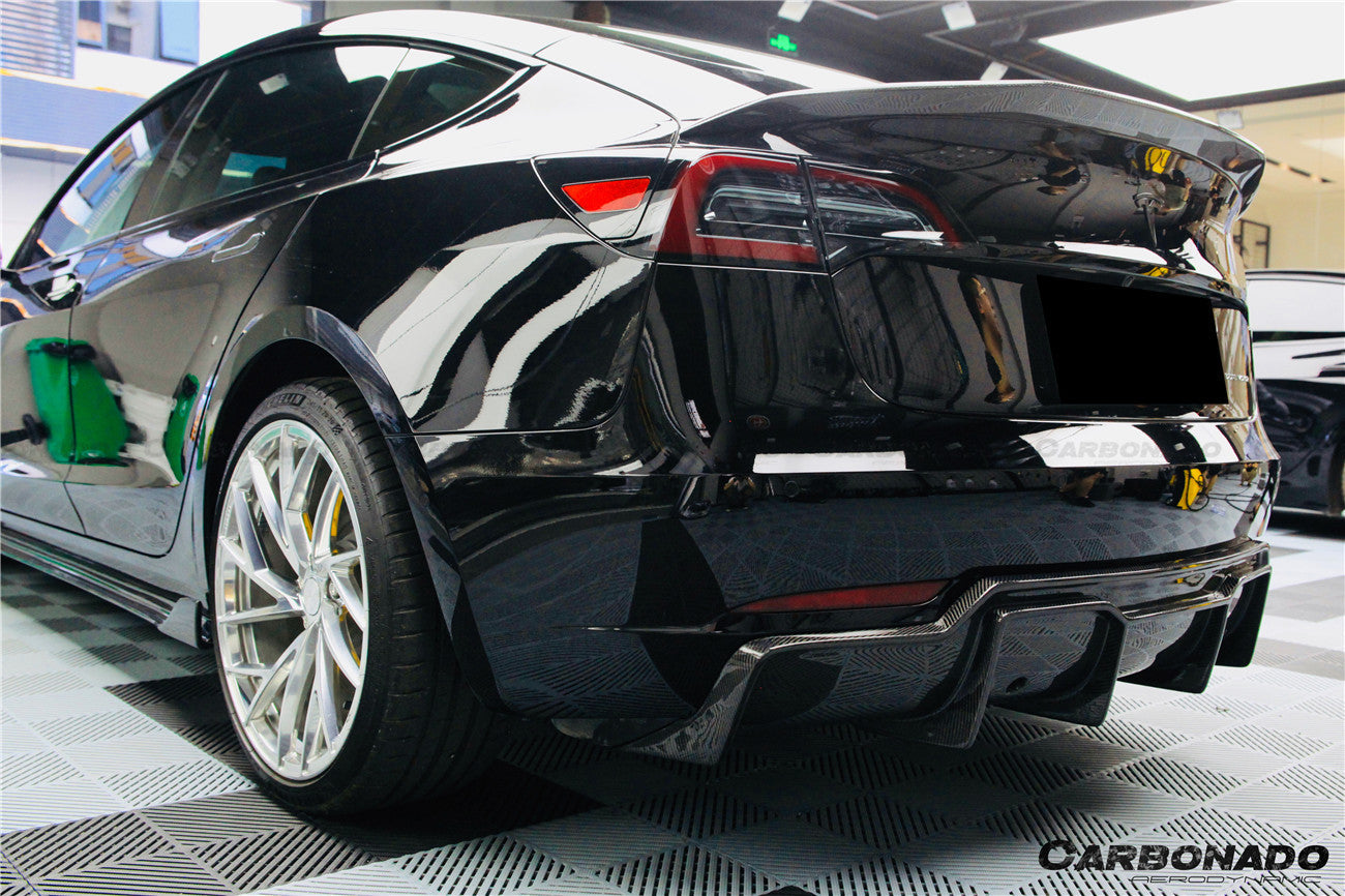 2017-2023 Tesla Model 3 VRS Style Carbon Fiber Trunk Spoiler