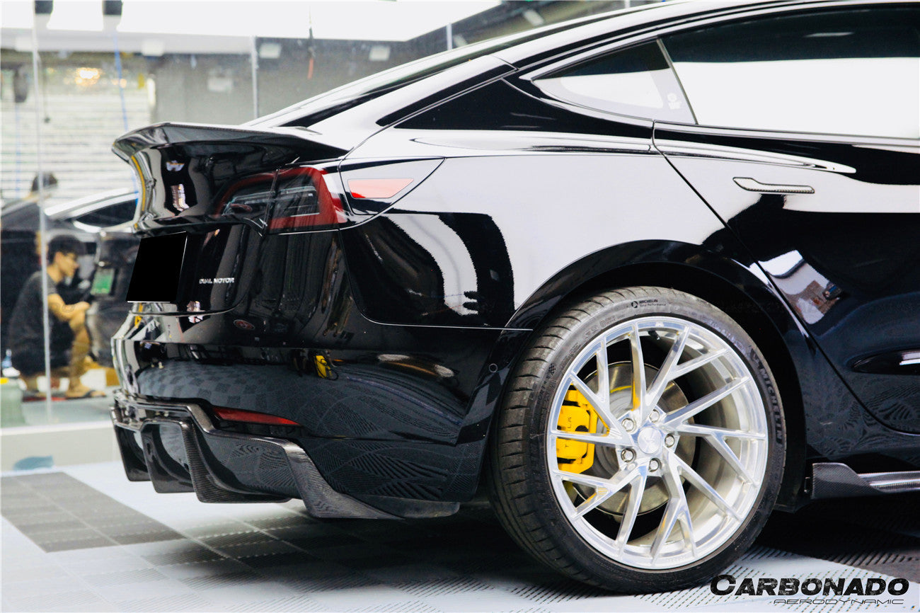 2017-2023 Tesla Model 3 VRS Style Carbon Fiber Trunk Spoiler
