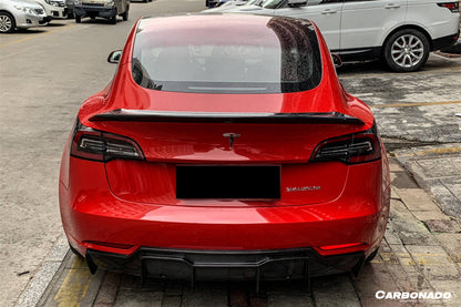 2017-2023 Tesla Model 3 VRS Style Carbon Fiber Rear Lip Diffuser