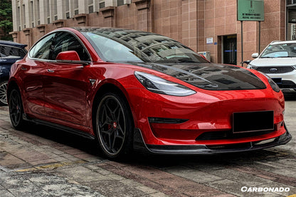 2017-2023 Tesla Model 3 VRS Style Carbon Fiber Front Lip