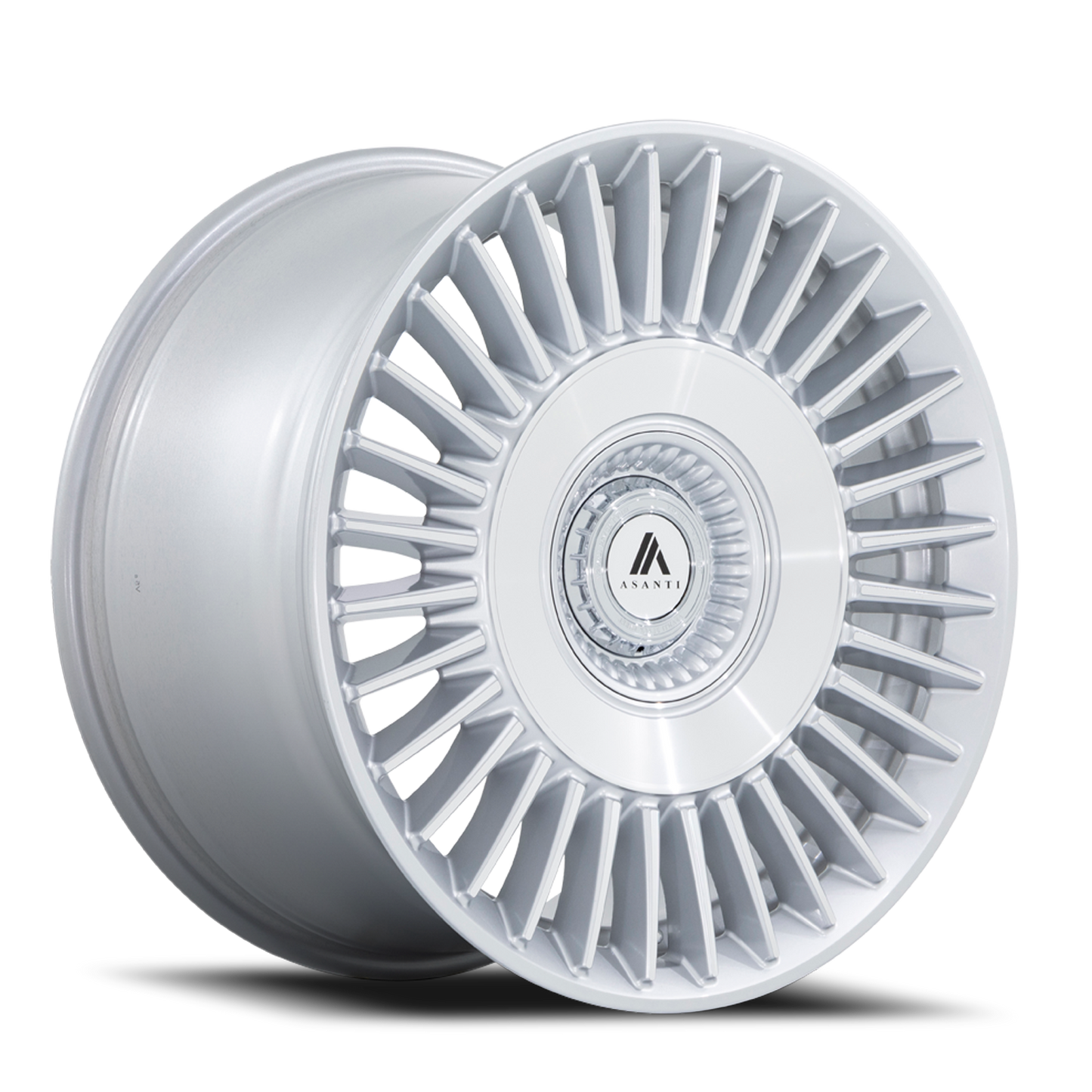 Asanti Black Label Tiara ABL-40 SL 22x10.5 +18 5x115/5x120mm 74.1mm Gloss Silver Bright Machined Face