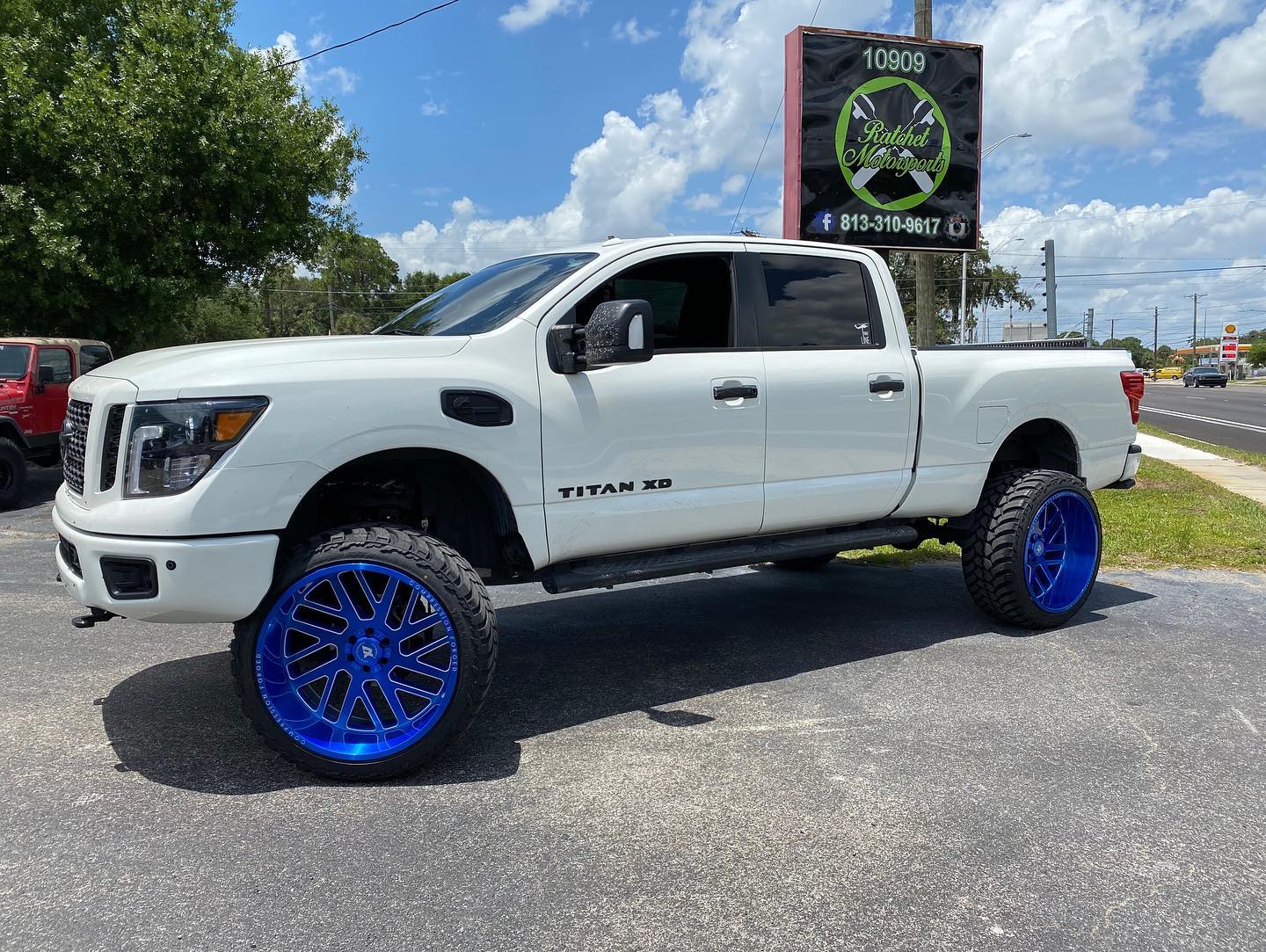 AXE WHEELS AX2.7 BLUE 22x12 ET-44 8x165 (Square Set of 4)