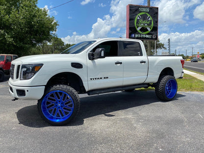 AXE WHEELS AX2.7 BLUE 22x12 ET-44 8x165 (Square Set of 4)