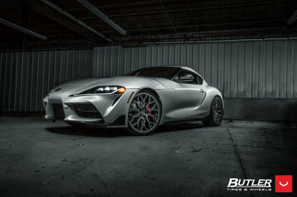 22" Vossen HF2 Tinted Matte Gunmetal 5x120 ( Square Setup ) ( Set of 4 )
