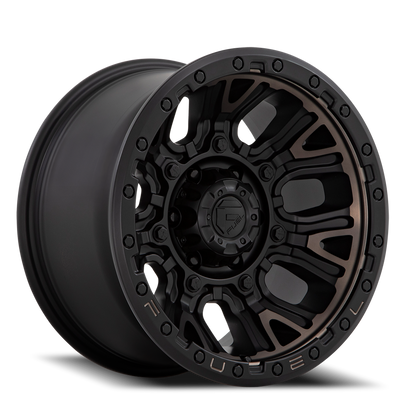 Fuel Off-Road Traction D824 20x10 -18 8x180mm 124.2mm Matte Black Double Dark Tint