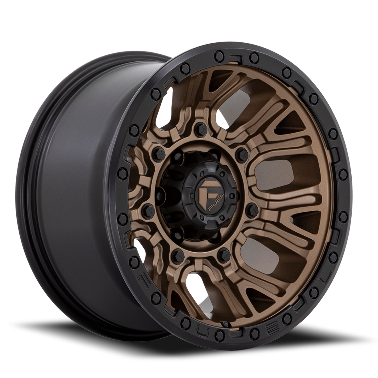 Fuel Off-Road Traction D826 17x9 -12 5x127mm 71.5mm Matte Bronze Black Ring