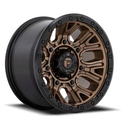 Fuel Off-Road Traction D826 17x9 -12 5x127mm 71.5mm Matte Bronze Black Ring