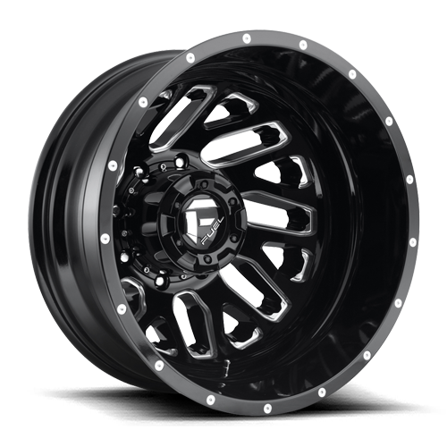 Fuel Off-Road Triton Dually D581 20x8.25 -240 8x165.1mm 121.5mm Gloss Black Milled