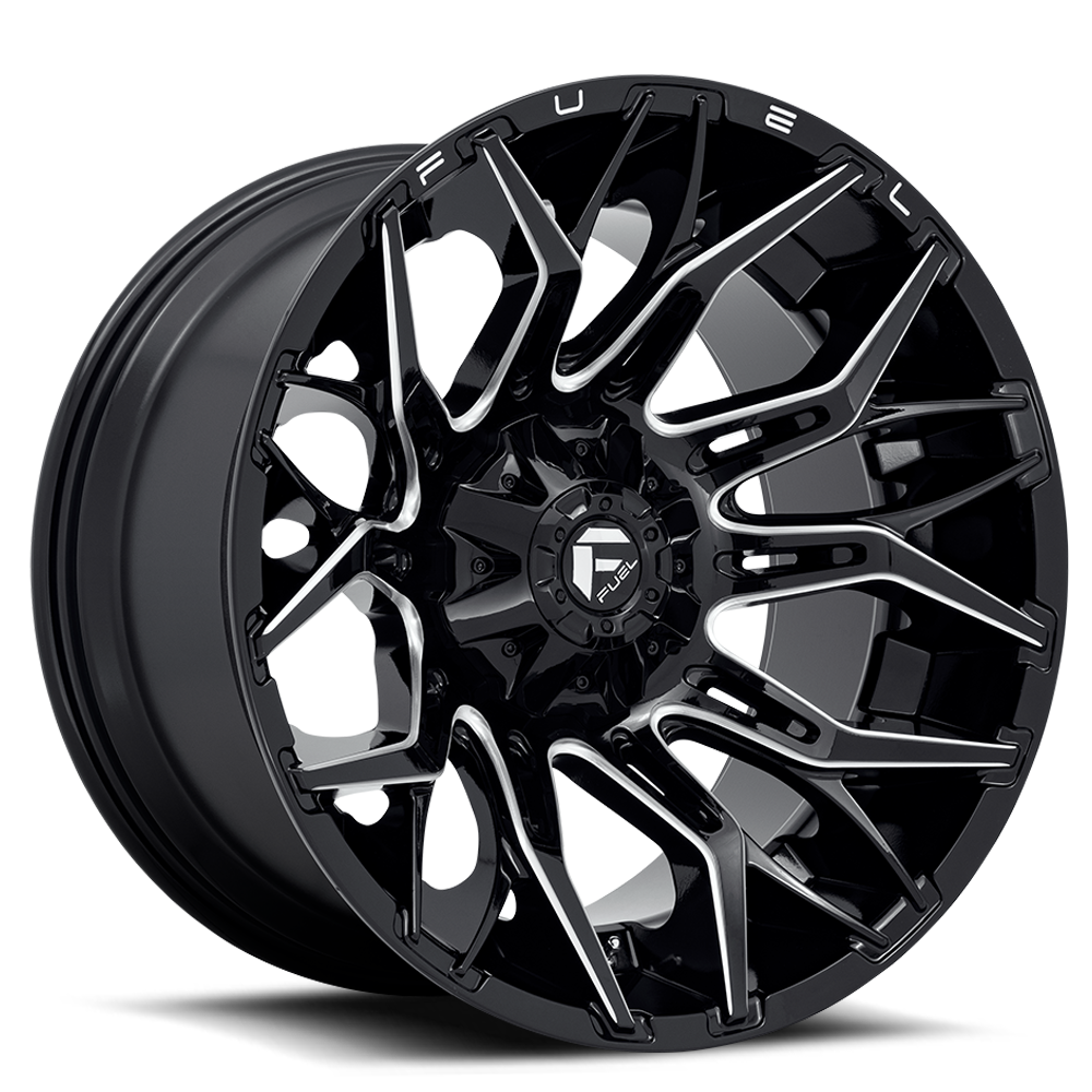 Fuel Off-Road Twitch D769 20x10 -18 5x114.3/5x127mm 78mm Gloss Black Milled