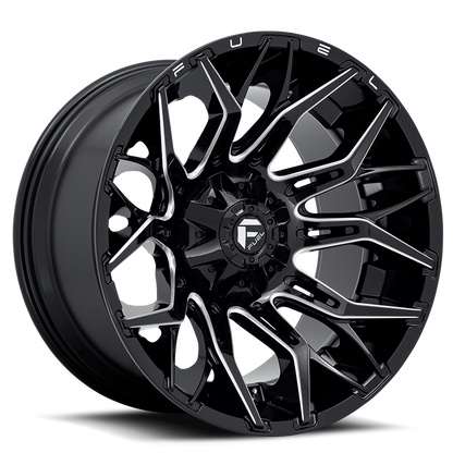 Fuel Off-Road Twitch D769 20x10 -18 5x114.3/5x127mm 78mm Gloss Black Milled