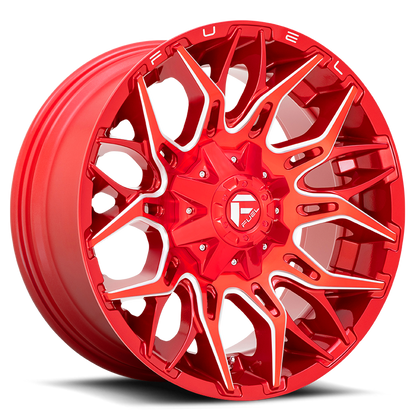 Fuel Off-Road Twitch D771 22x12 -44 8x180mm 124.3mm Candy Red Milled