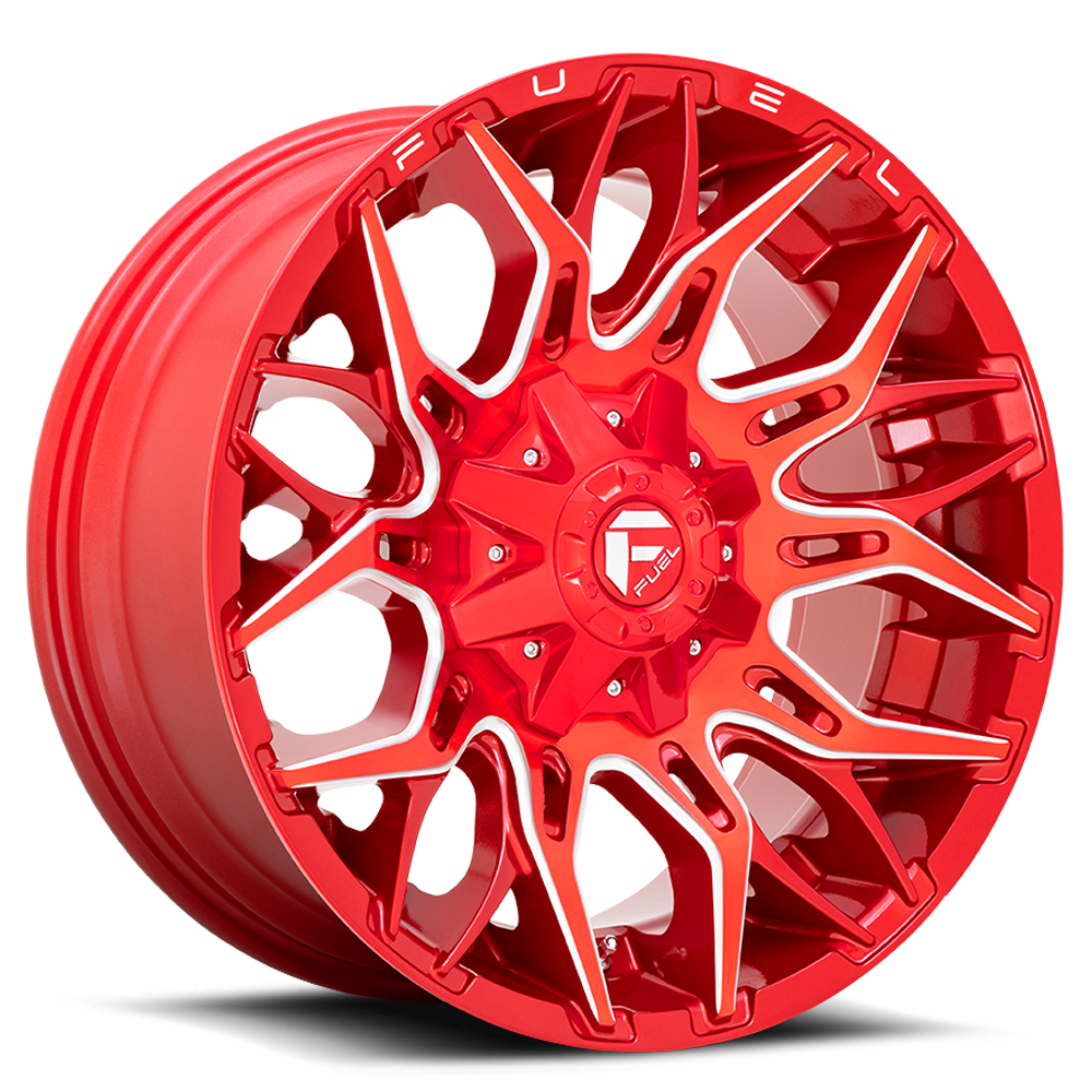 Fuel Off-Road Twitch D771 22x12 -44 8x170mm 125.1mm Candy Red Milled