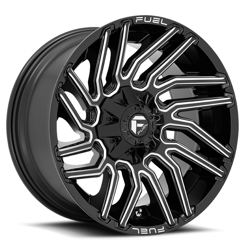 Fuel Off-Road Typhoon D773 20x9 +1 8x180mm 124.3mm Gloss Black Milled
